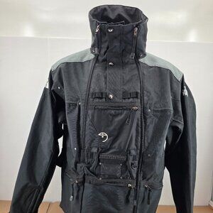 North Face Steep Tech Jacket Mens Black Gray Scot Schmidt Hooded XLarge